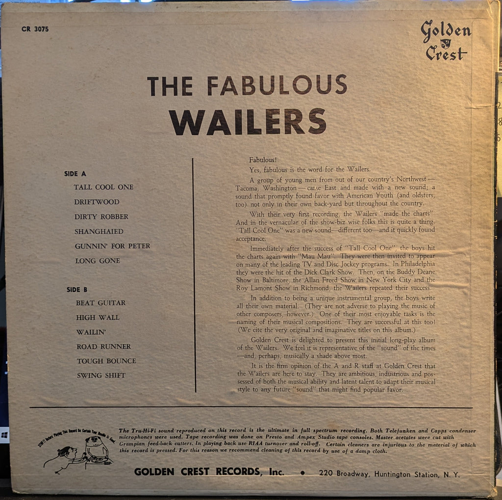 The Wailer's Wail (VINYL) | Near Mint (NM) Very Good Plus (VG+)