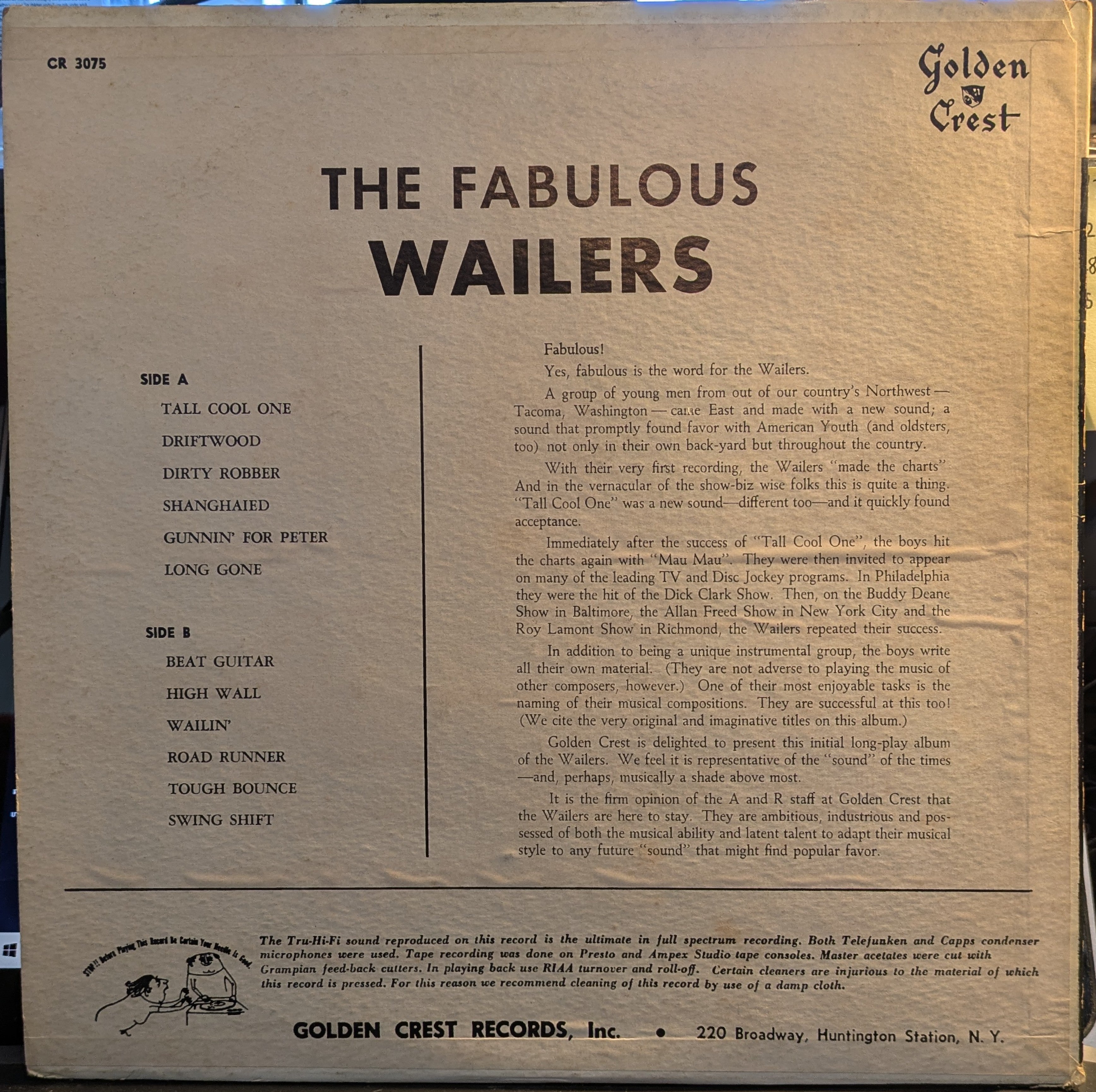 The Wailer's Wail (VINYL) | Near Mint (NM) Very Good Plus (VG+)