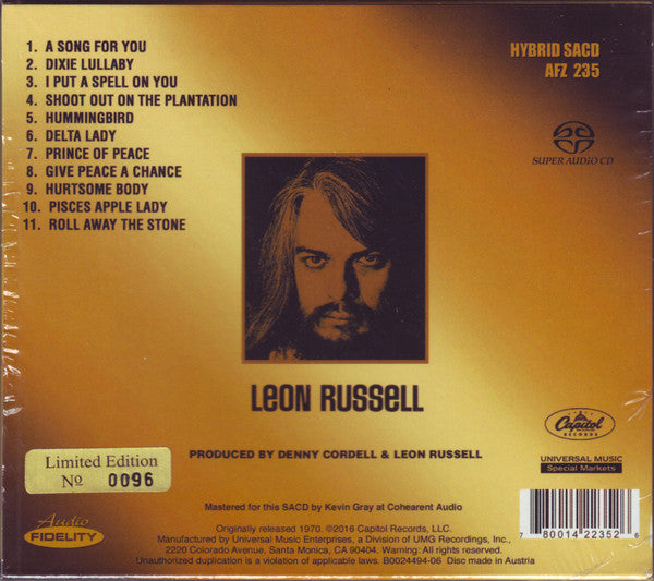 Leon Russell - Leon Russell *HYBRID SACD/NUMBERED* | Near Mint (NM) Near Mint (NM)