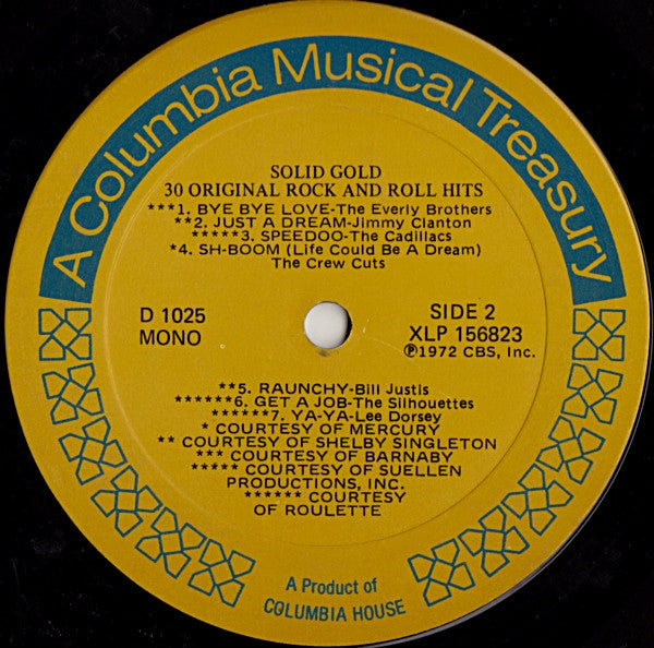 Various - Solid Gold / 30 Original Rock And Roll Hits | Near Mint (NM) Very Good Plus (VG+)
