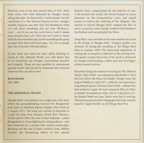 George Harrison - Living In The Material World (CD) | Near Mint (NM) Near Mint (NM)