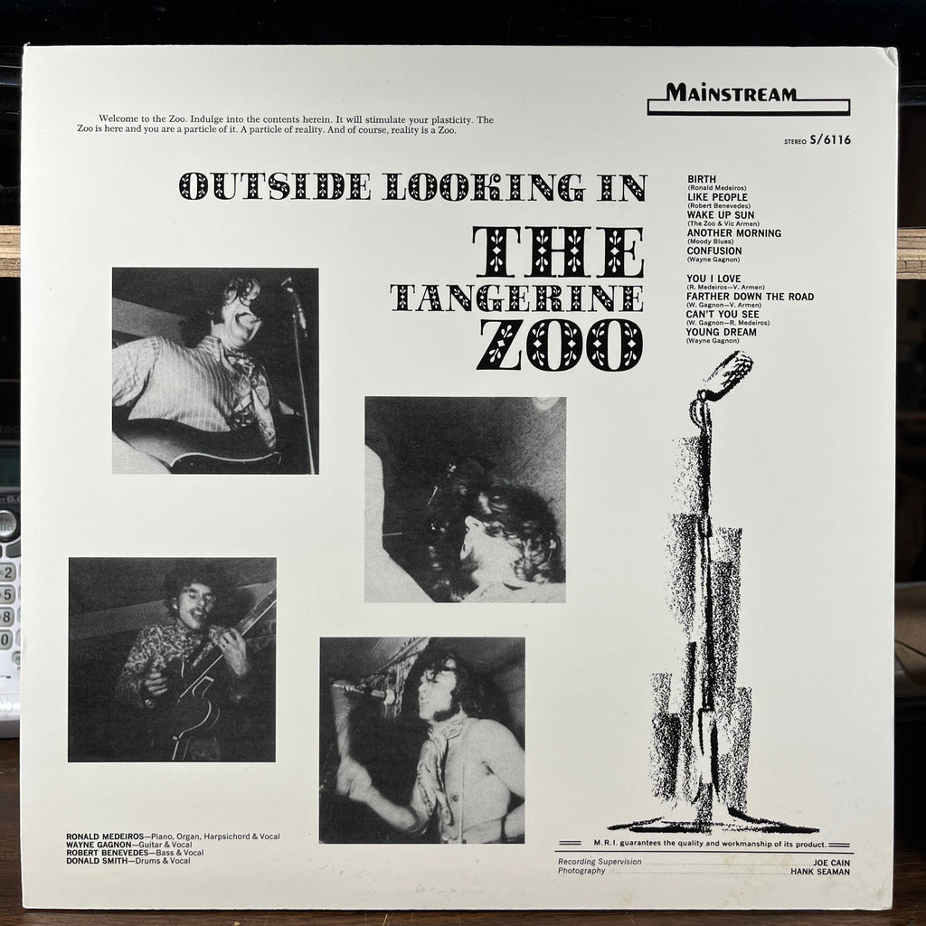 The Tangerine Zoo - Outside Looking In (VINYL) | Near Mint (NM) Near Mint (NM)