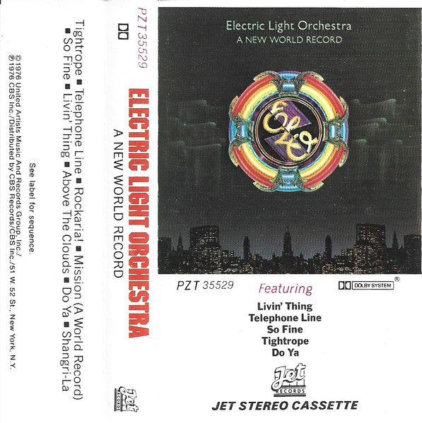 Electric Light Orchestra - A New World Record *CASSETTE* | Near Mint (NM) Near Mint (NM)