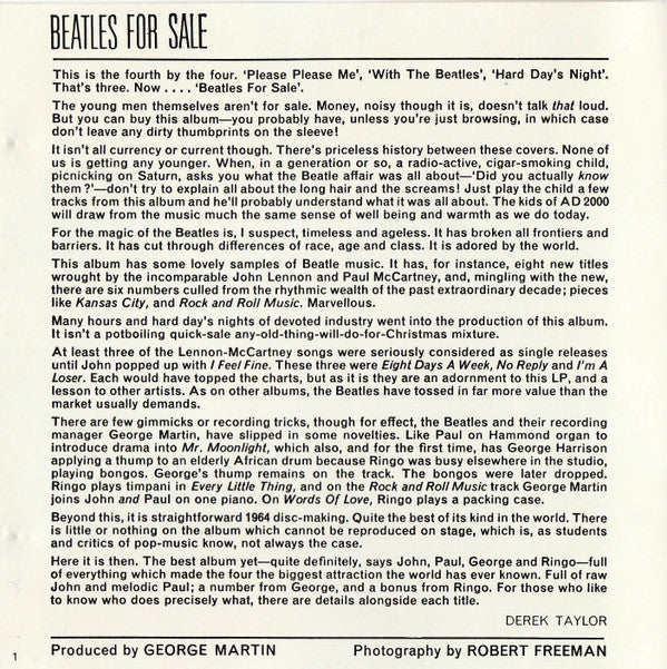 The Beatles - Beatles For Sale *CD-GERMANY* | Near Mint (NM) Near Mint (NM)