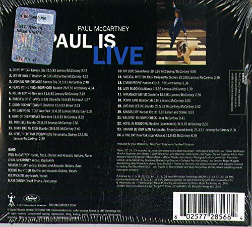 Paul McCartney - Paul Is Live (CD) | Near Mint (NM) Near Mint (NM)
