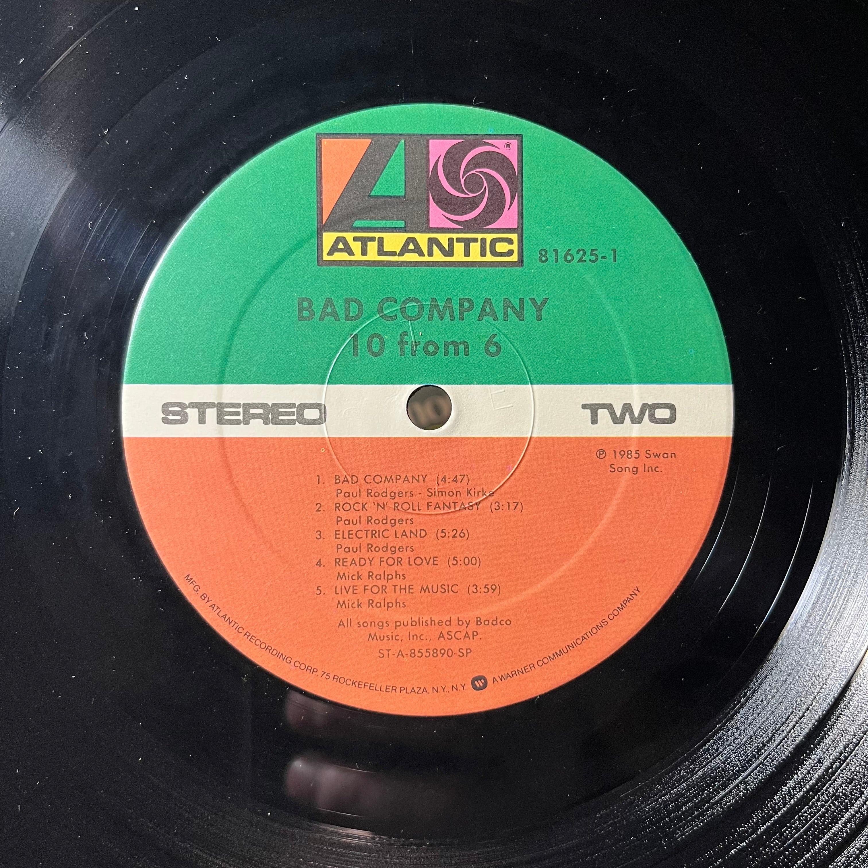 Bad Company (3) - 10 From 6 (VINYL | Near Mint (NM) Near Mint (NM)