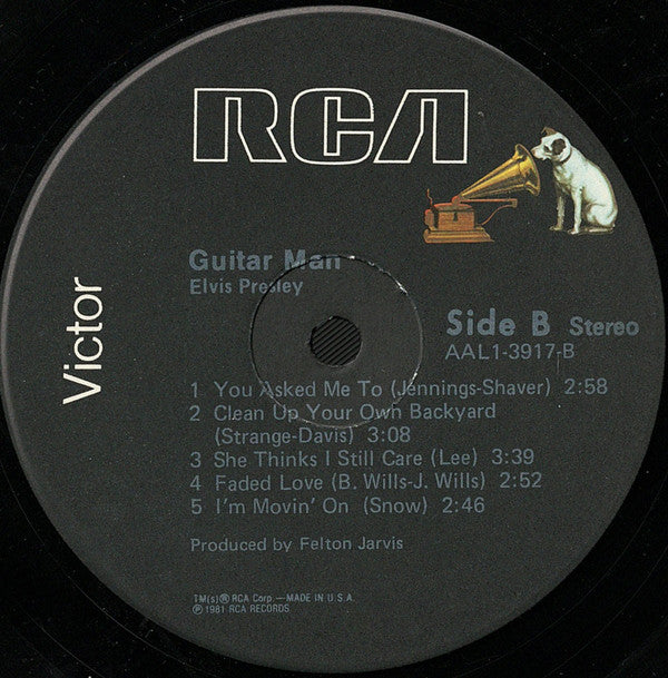 Elvis Presley - Guitar Man *INDIANAPOLIS* | Near Mint (NM) Near Mint (NM)