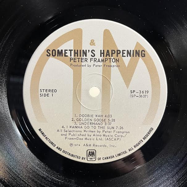 Peter Frampton - Somethin's Happening (VINYL) | Near Mint (NM) Very Good Plus (VG+)
