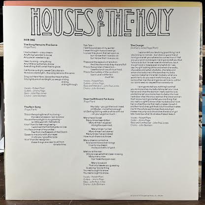 Led Zeppelin - Houses Of The Holy (VINYL) | Near Mint (NM or M-) Excellent (EX)
