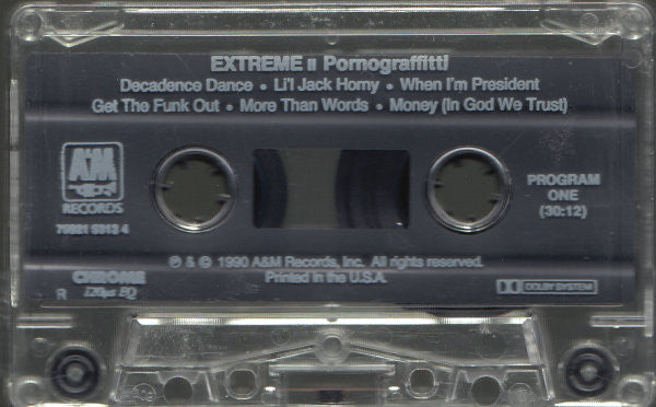 Extreme II: Pornograffitti *CASSETTE* | Near Mint (NM) Near Mint (NM)