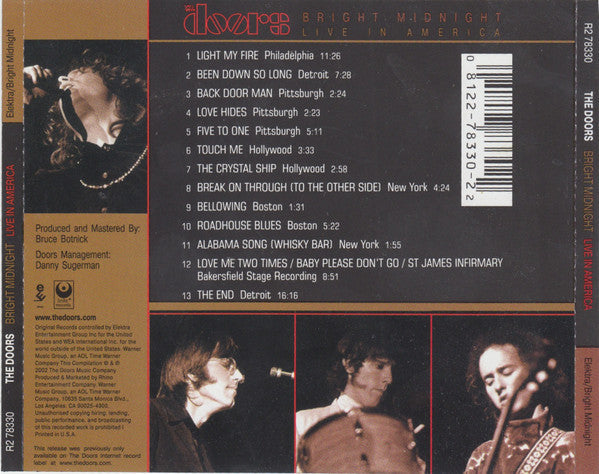 The Doors - Bright Midnight: Live In America (CD) | Mint (M) Mint (M)