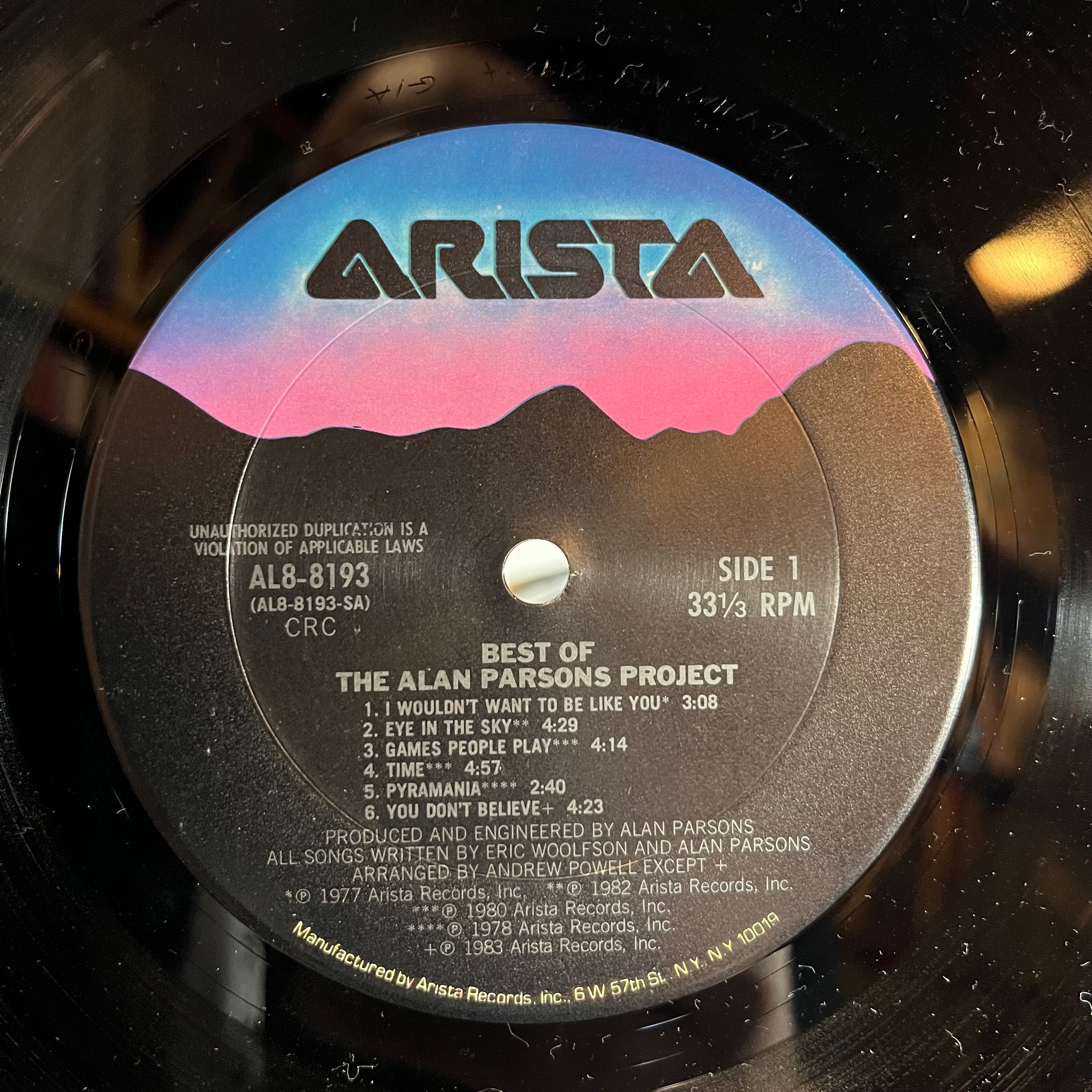 The Alan Parsons Project - The Best Of The Alan Parsons Project (VINYL) | Near Mint (NM) Very Good Plus Plus (VG++)
