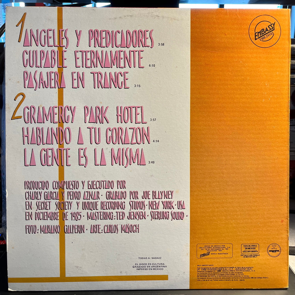Charly Garcia - Pedro Aznar - Tango | Near Mint (NM) Very Good Plus (VG+)