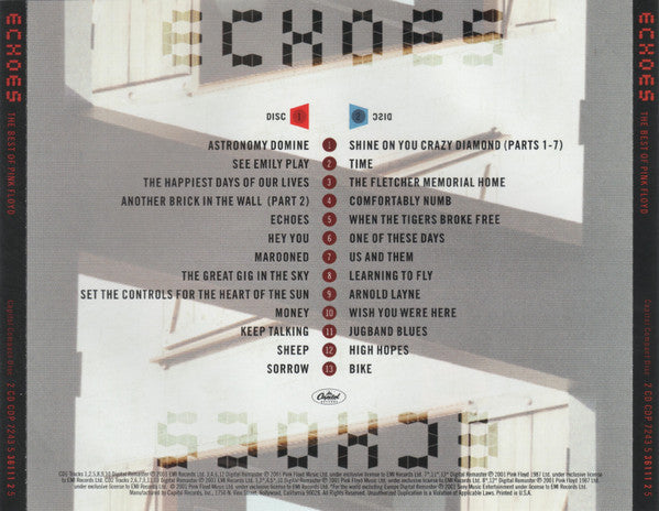 Pink Floyd - Echoes (The Best Of Pink Floyd) (2xCD) | Near Mint (NM) Near Mint (NM)