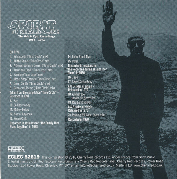 Spirit (8) - It Shall Be: The Ode & Epic Recordings 1968-1972 *5XCD BOX* | Excellent (EX) Near Mint (NM)