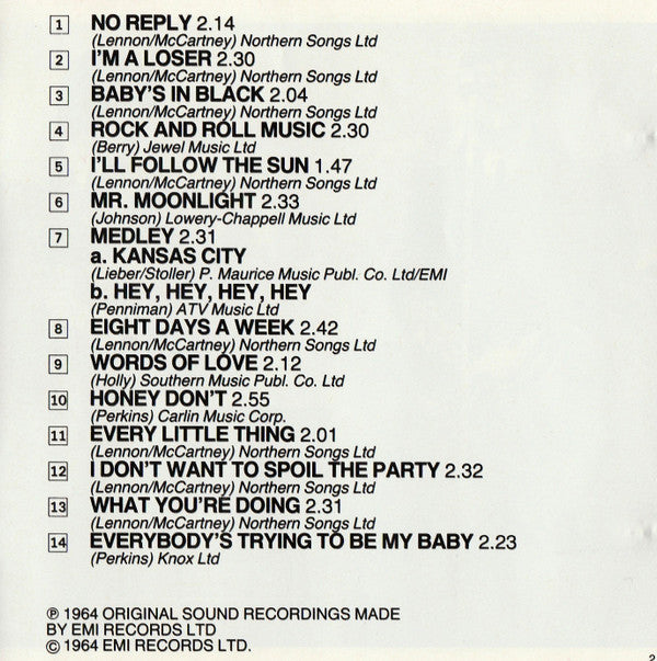The Beatles - Beatles For Sale *CD-GERMANY* | Near Mint (NM) Near Mint (NM)