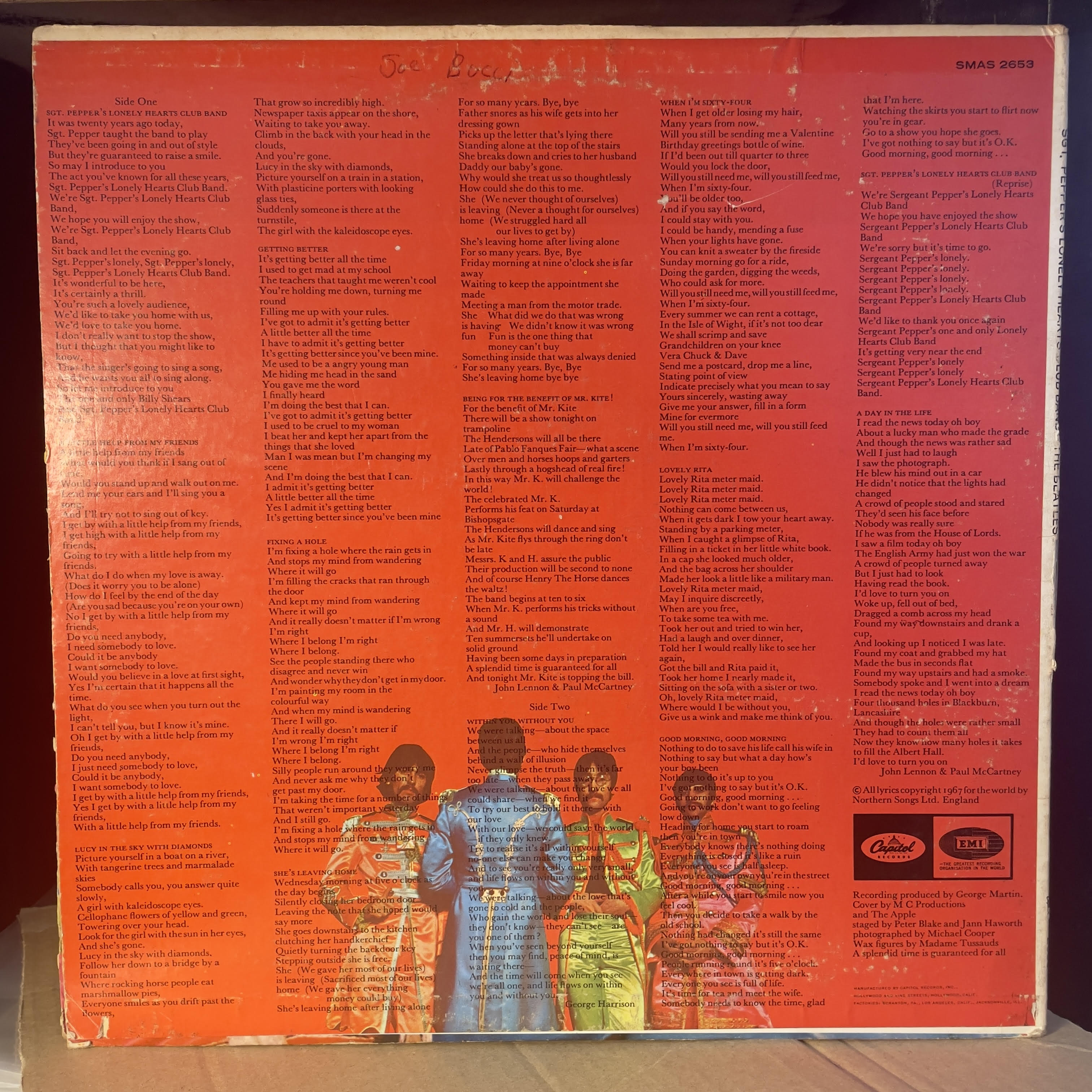 The Beatles - Sgt. Pepper's Lonely Hearts Club Band (VINYL) | Very Good Plus (VG+) Very Good Plus (VG+)
