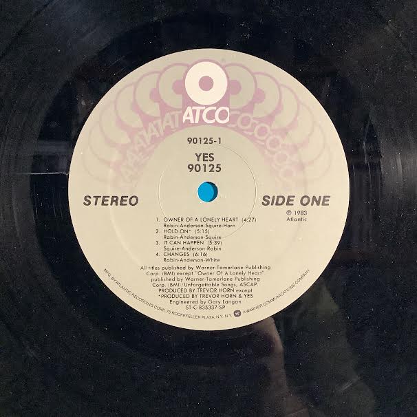 Yes - 90125 (SPECIALTY - VINYL) | Very Good Plus (VG+) Excellent (EX)