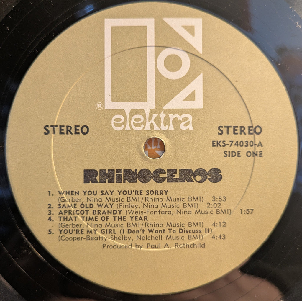 Rhinoceros (2) - Rhinoceros (VINYL) | Very Good Plus (VG+) Very Good Plus (VG+)