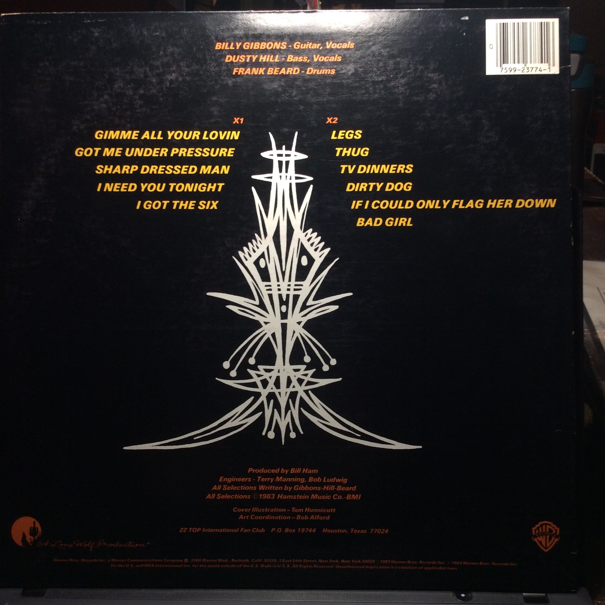 ZZ Top - Eliminator (VINYL) | Very Good Plus (VG+) Excellent (EX)