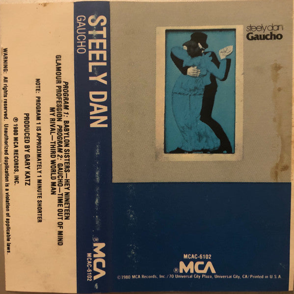 Steely Dan - Gaucho (CASSETTE) | Very Good Plus (VG+) Very Good Plus (VG+)