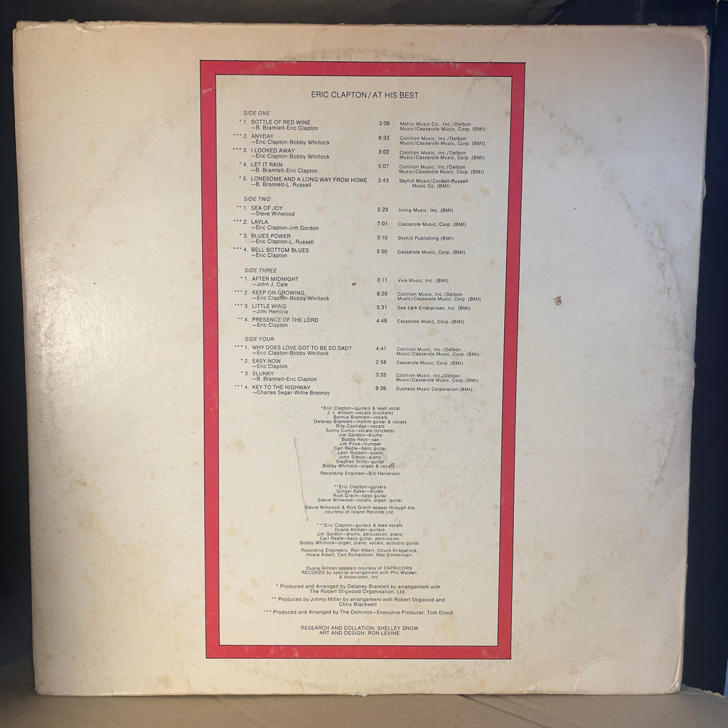 Eric Clapton - At His Best (2xVINYL) | Very Good (VG)