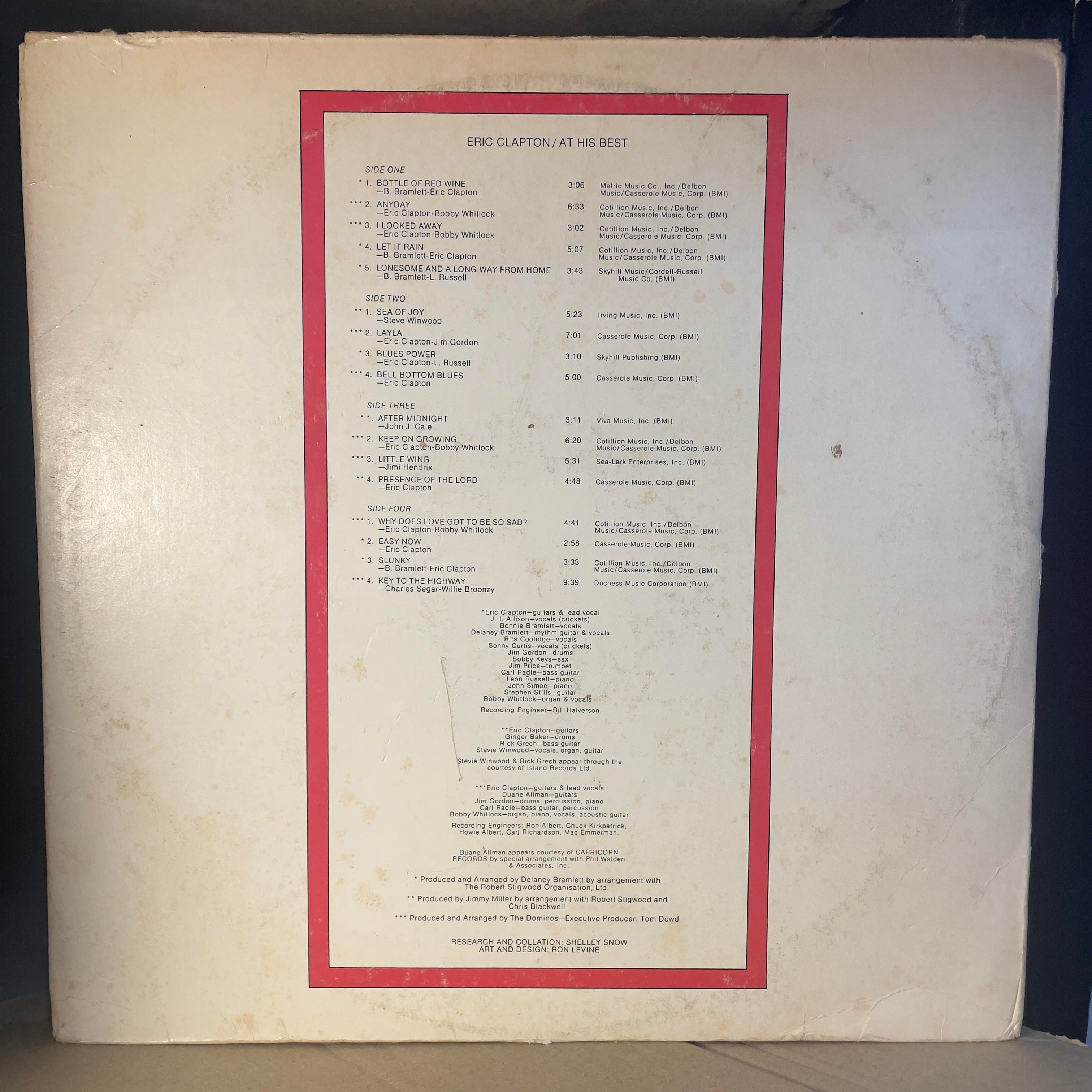 Eric Clapton - At His Best (2xVINYL) | Very Good (VG)