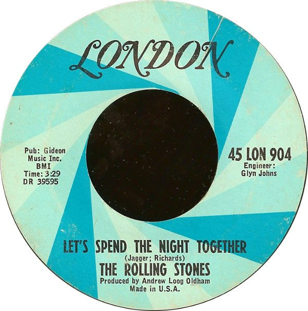 Let's Spend The Night Together / Ruby Tuesday (7" VINYL) | Very Good Plus (VG+) Very Good Plus (VG+)