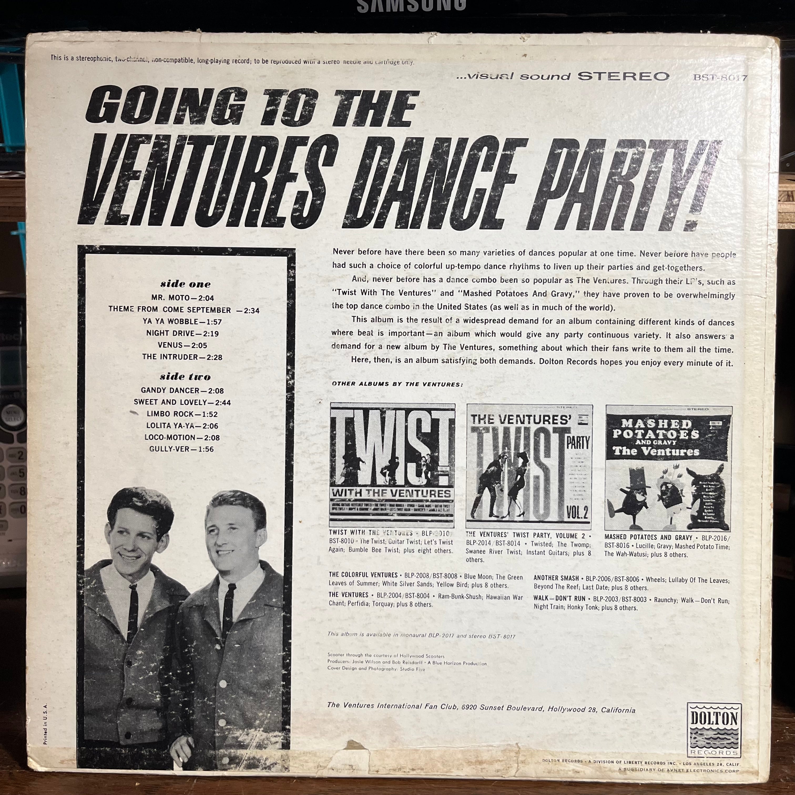 Going To The Ventures Dance Party! (VINYL) | Very Good Plus (VG+) Very Good (VG)
