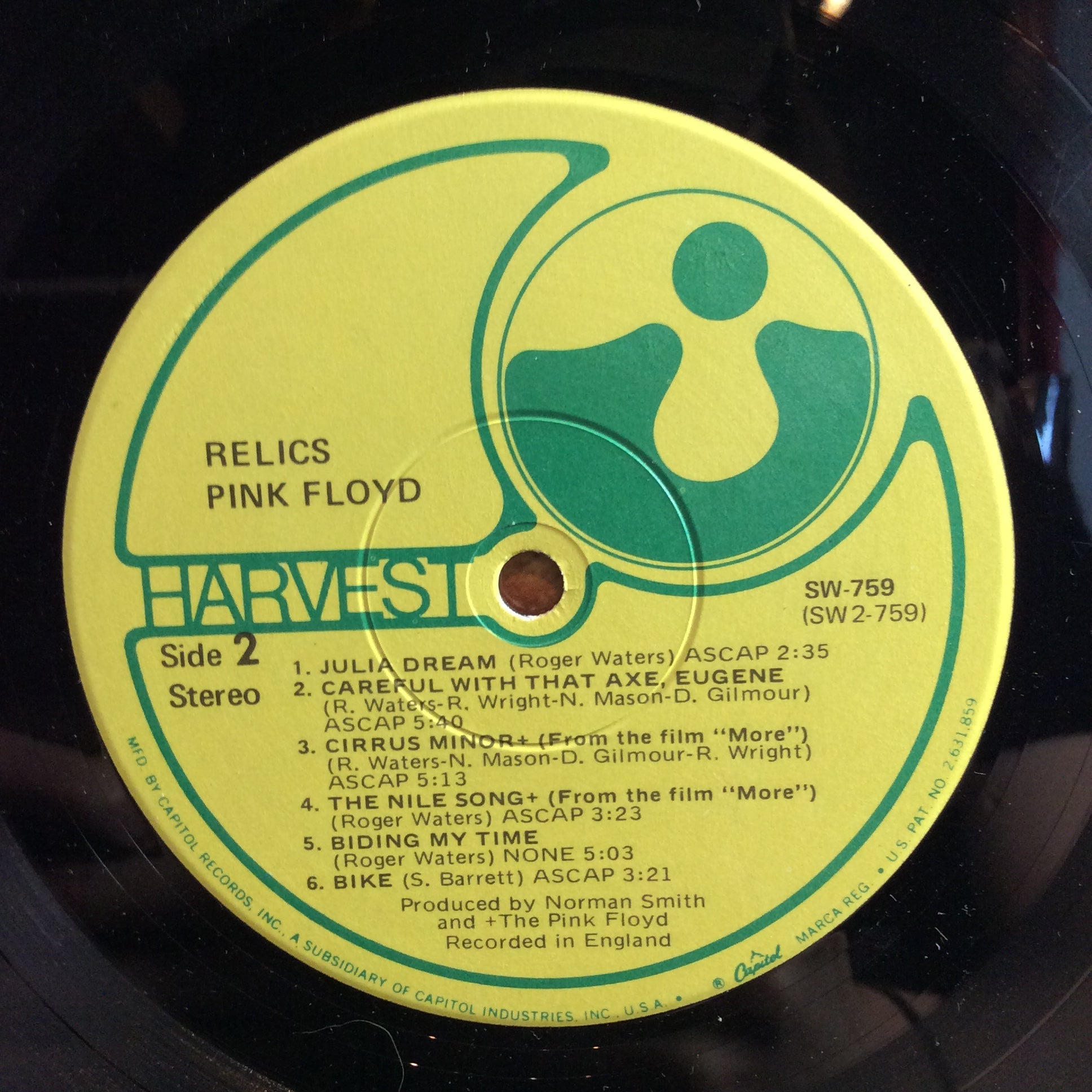 Pink Floyd - Relics - A Bizarre Collection Of Antiques & Curios (VINYL) | Very Good Plus (VG+) Excellent (EX)