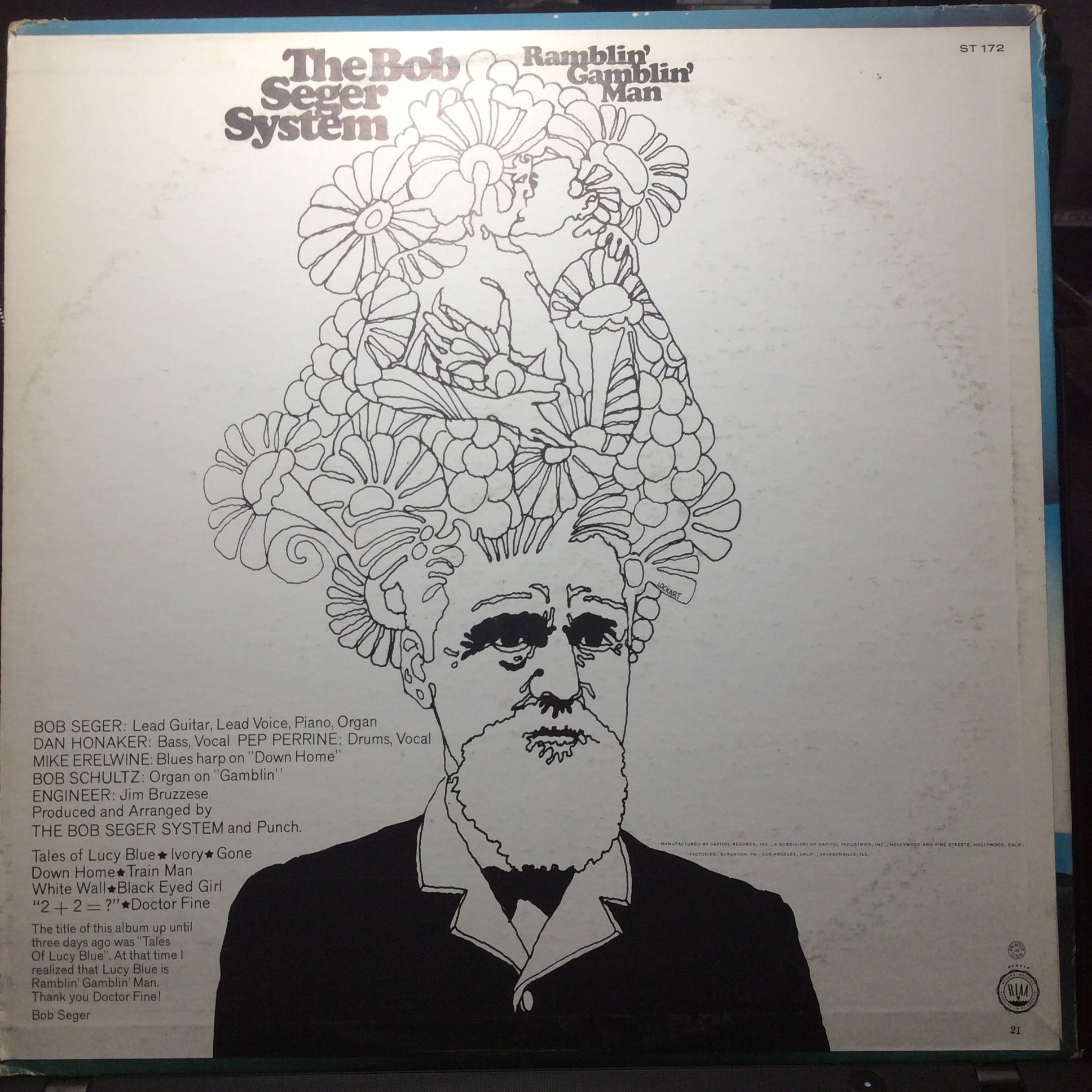 Bob Seger System - Ramblin' Gamblin' Man (VINYL) | Very Good Plus (VG+) Very Good Plus (VG+)
