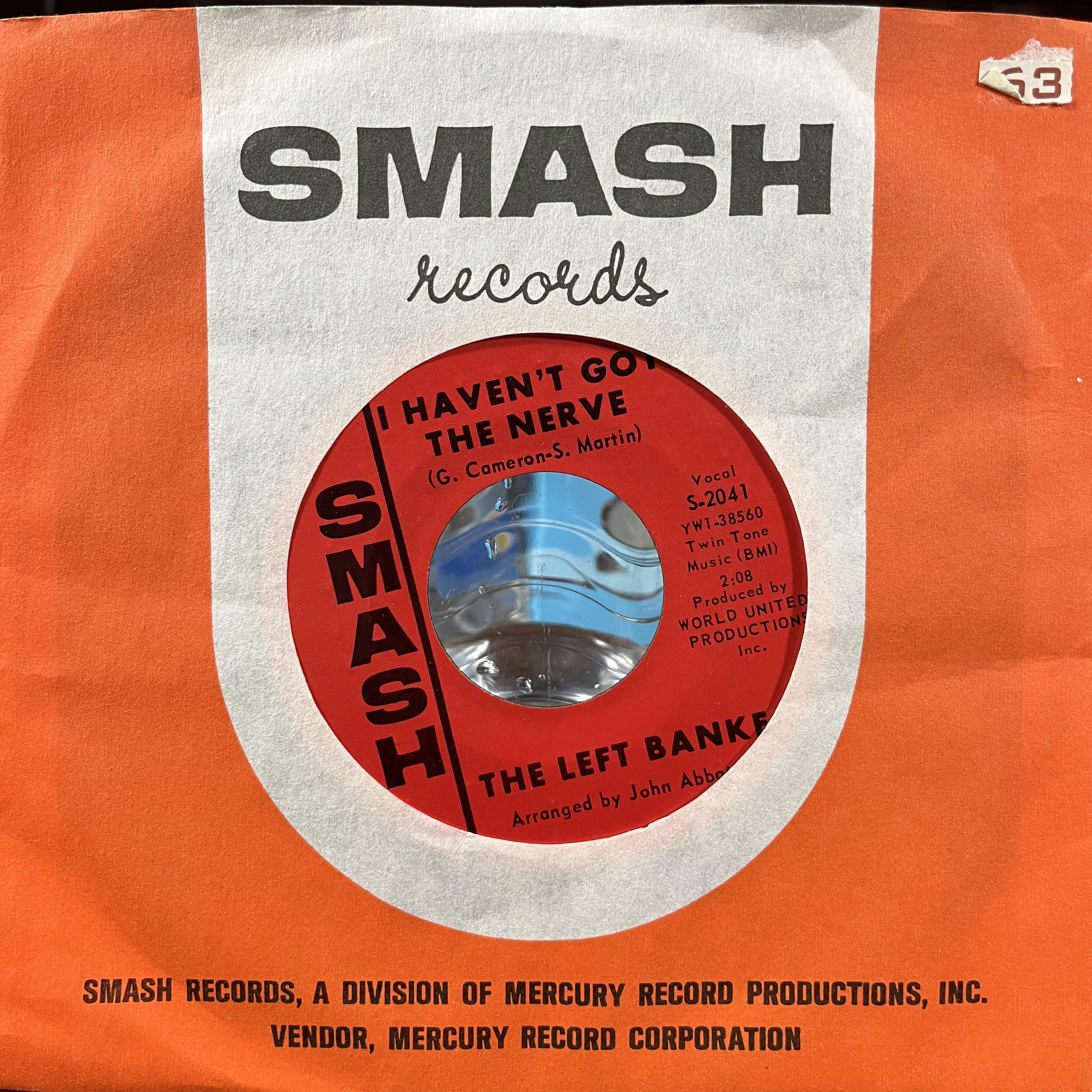 Walk Away Renee / I Haven't Got The Nerve (7" VINYL) | Very Good Plus (VG+)