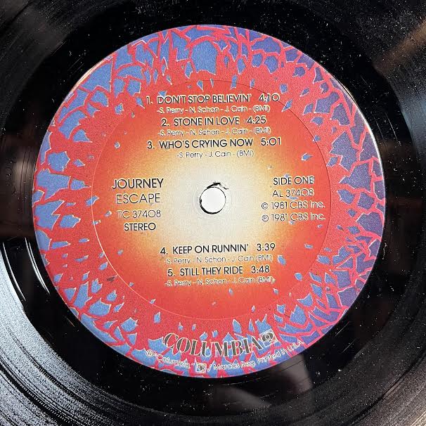 Journey - Escape (VINYL) | Very Good Plus (VG+) Very Good Plus (VG+)