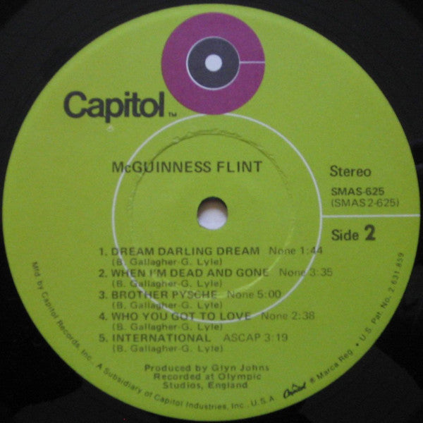 McGuinness Flint - McGuinness Flint *JACKSONVILLE* | Very Good Plus (VG+) Very Good Plus (VG+)