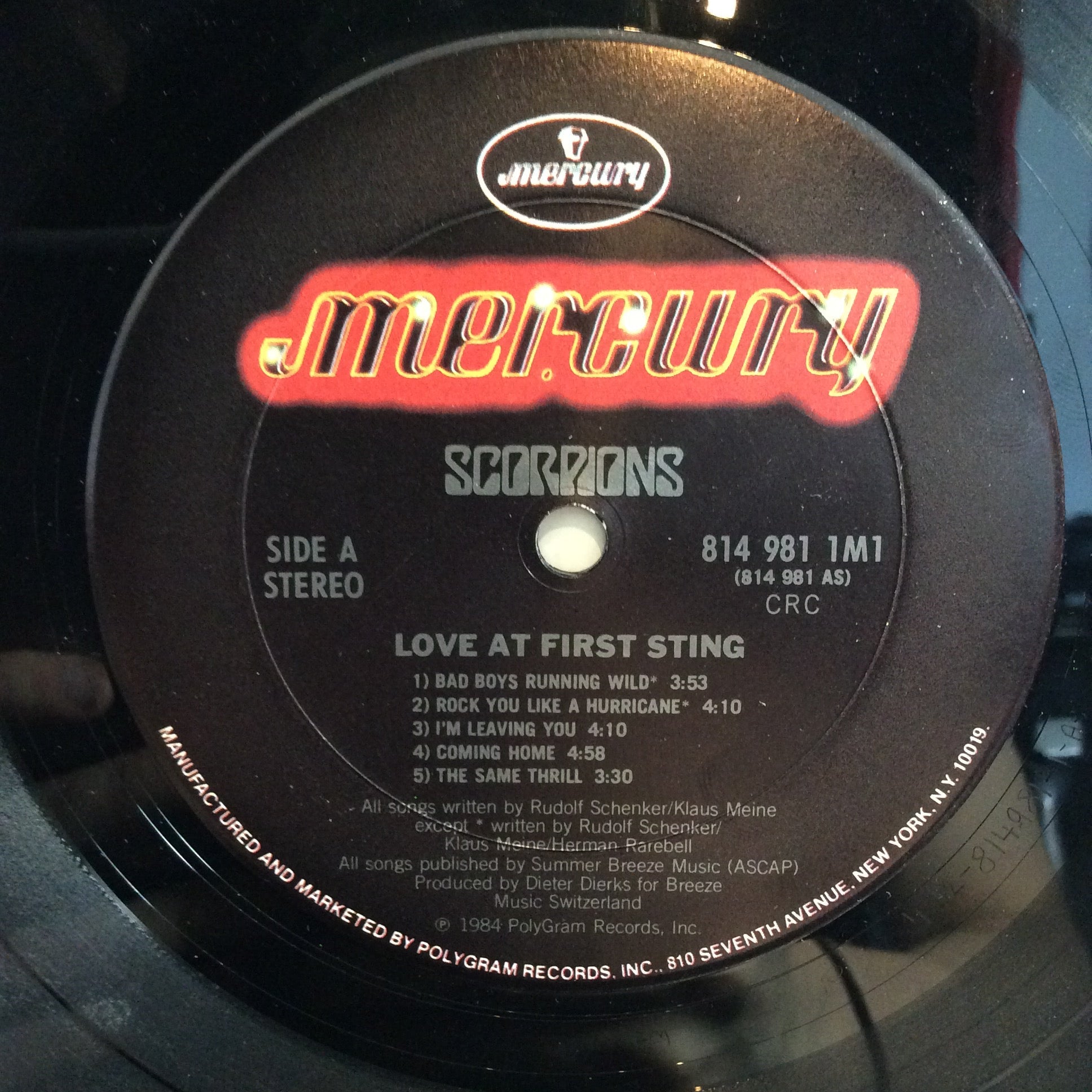 Scorpions - Love At First Sting (VINYL) | Very Good Plus (VG+) Excellent+ (EX+)