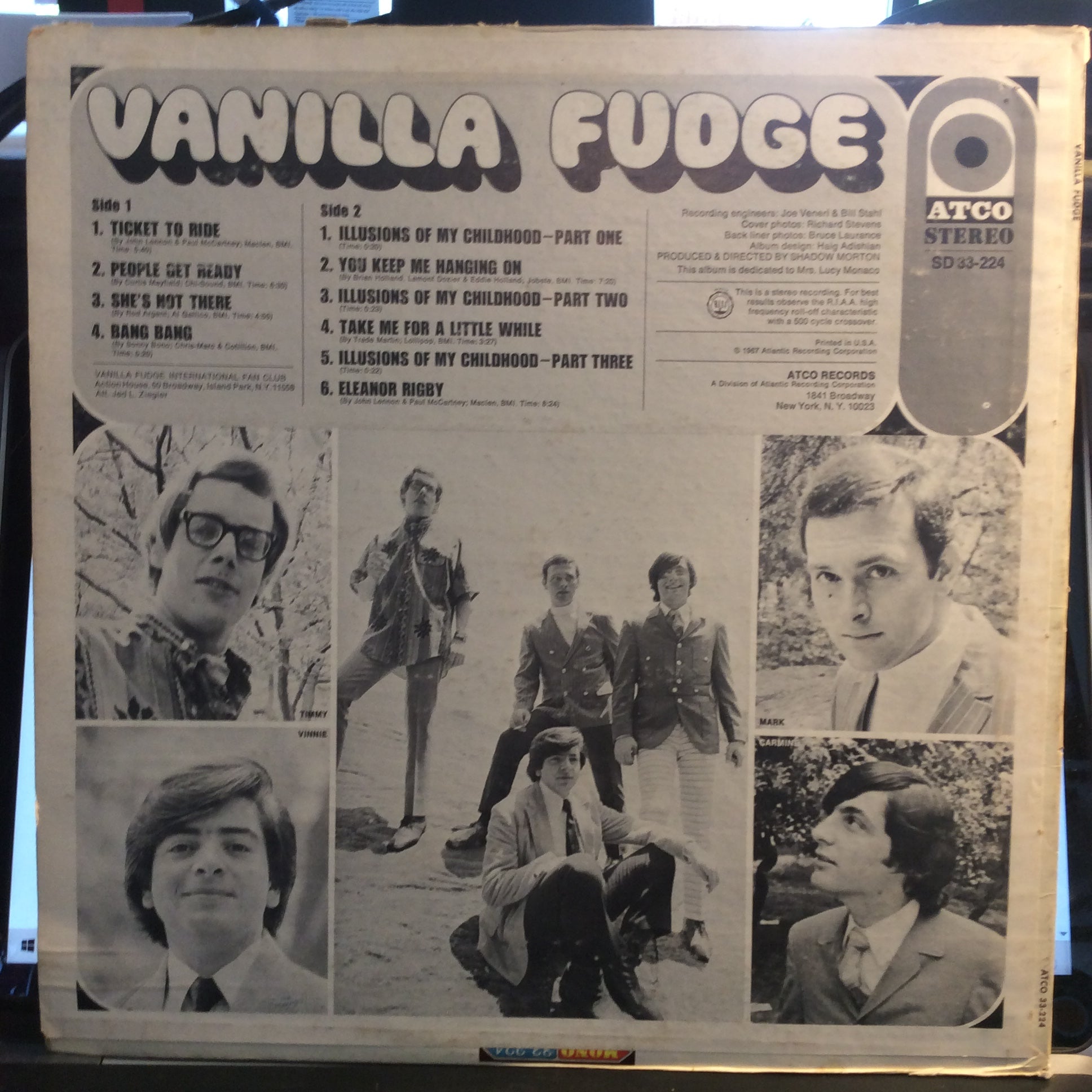 Vanilla Fudge - Vanilla Fudge (VINYL) | Very Good Plus (VG+) Very Good (VG)