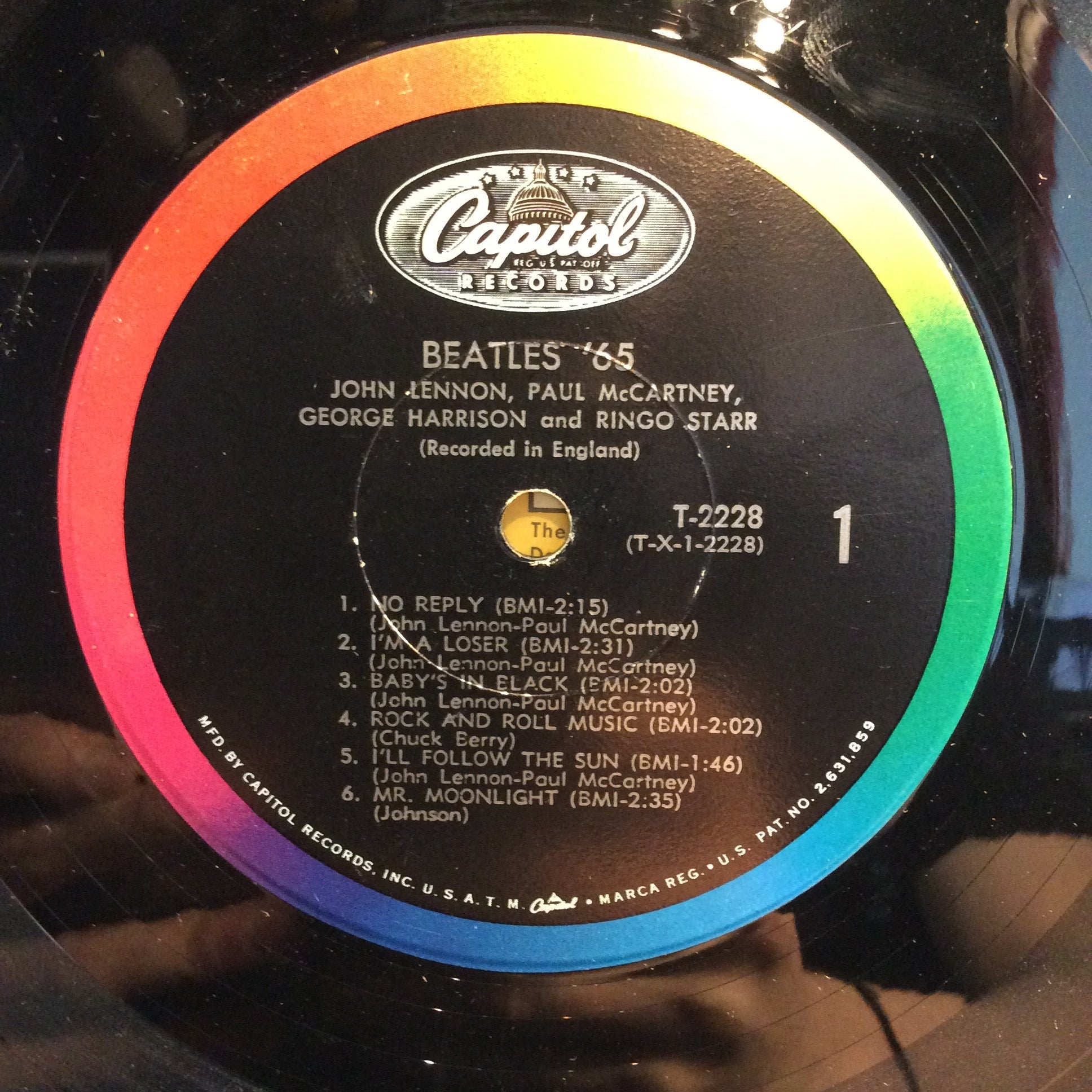 The Beatles - Beatles '65 (VINYL) | Very Good Plus (VG+) Very Good (VG)