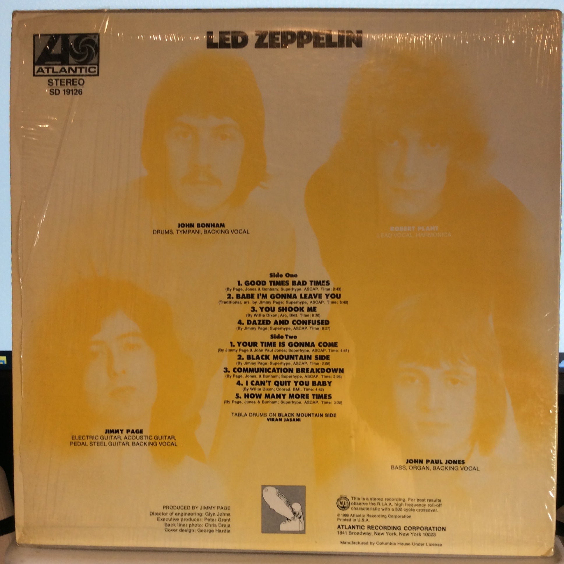 Led Zeppelin - Led Zeppelin (VINYL) | Very Good Plus (VG+) Excellent (EX)