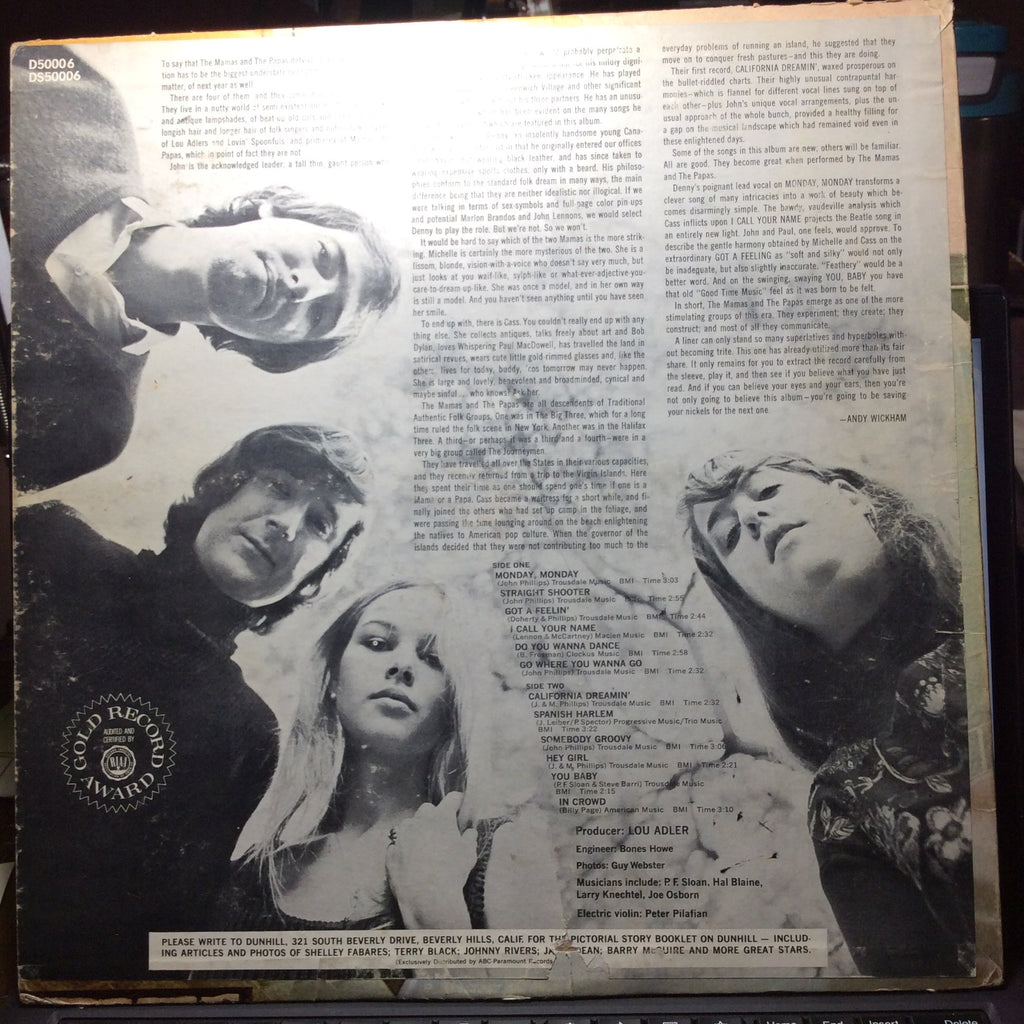 The Mamas & The Papas - If You Can Believe Your Eyes And Ears (VINYL) | Very Good Plus (VG+) Very Good (VG)