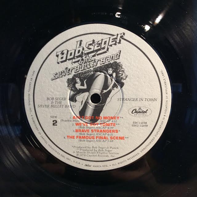 Bob Seger And The Silver Bullet Band - Stranger In Town (VINYL) | Very Good Plus (VG+) Very Good Plus (VG+)