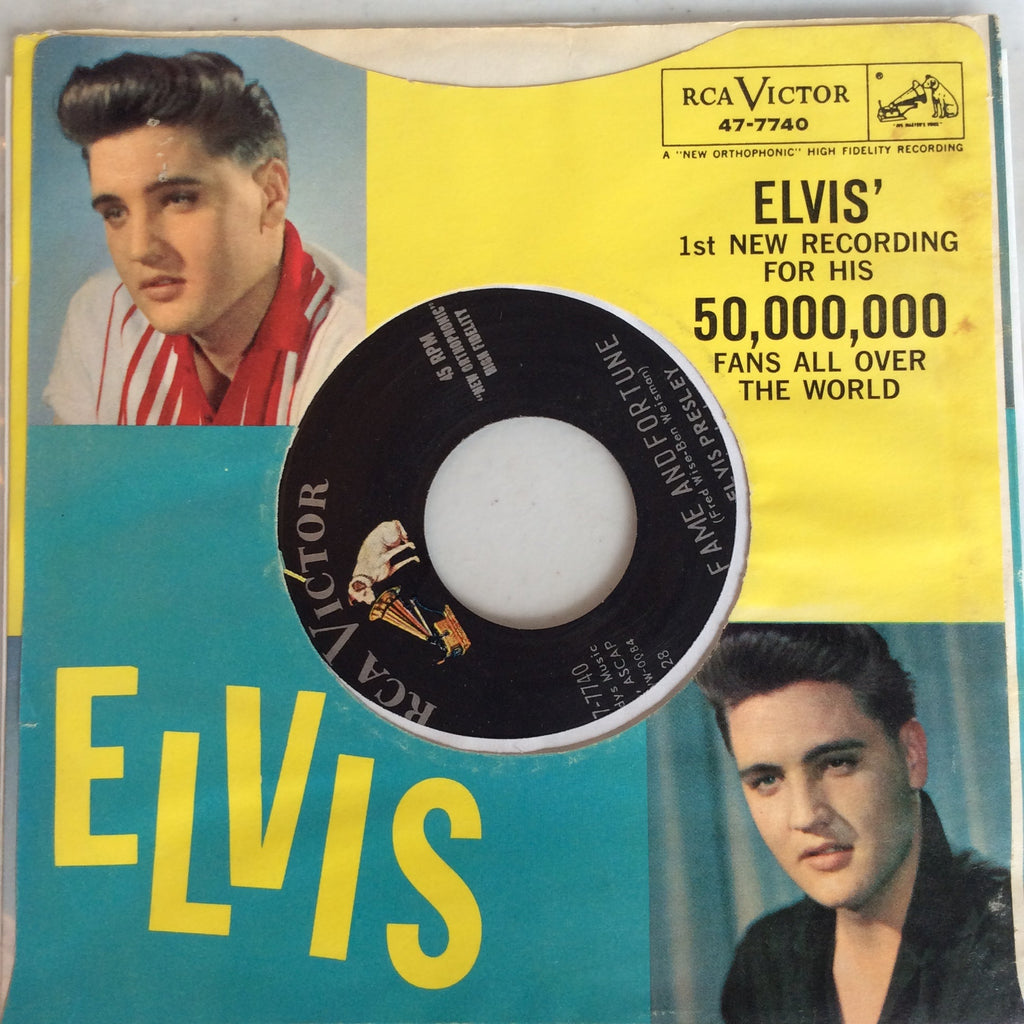 Elvis Presley - Stuck On You / Fame And Fortune (7" VINYL) | Very Good Plus (VG+) Excellent (EX)
