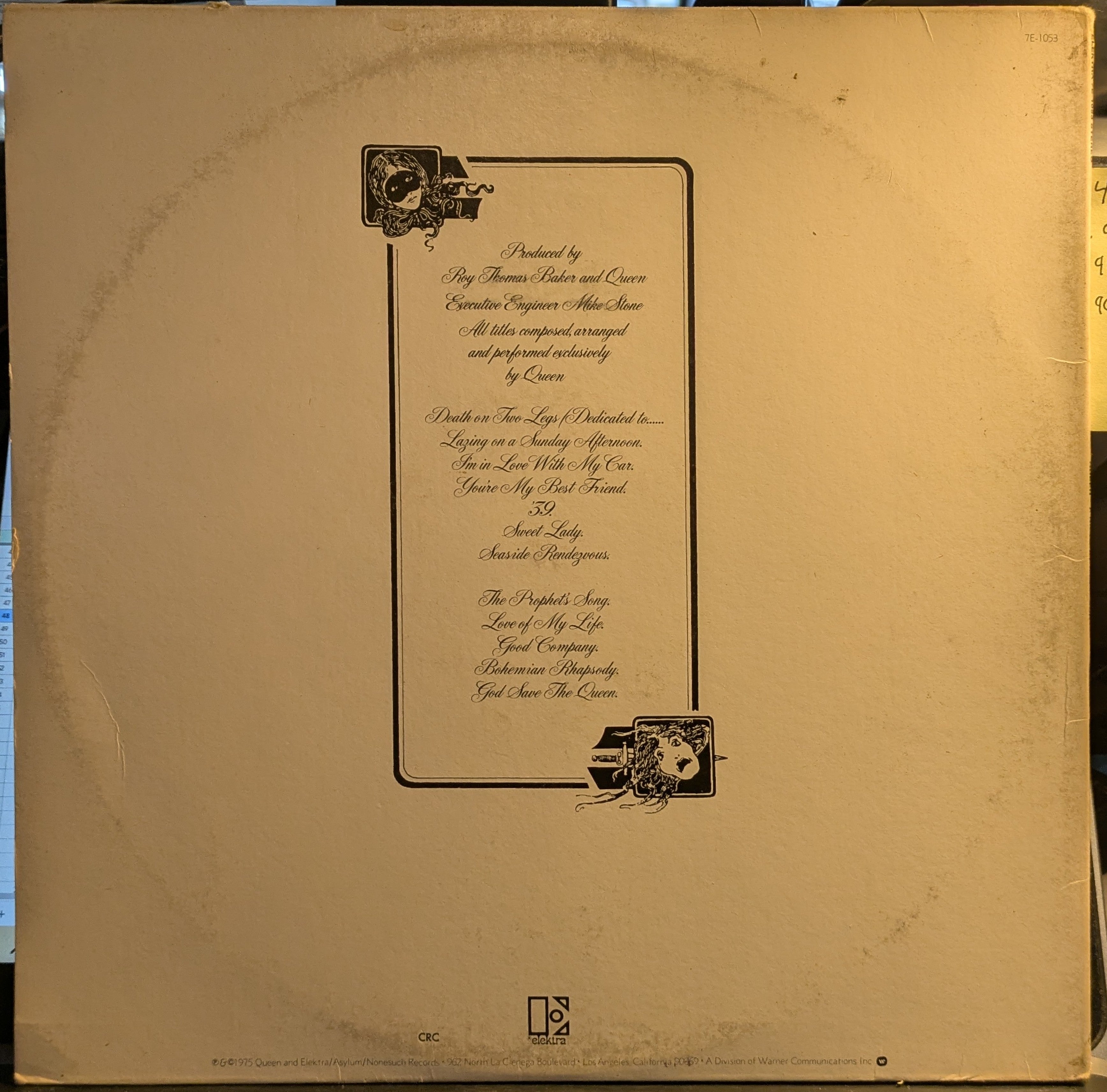 Queen - A Night At The Opera (VINYL) | Very Good Plus (VG+) Very Good Plus (VG+)