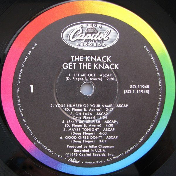 The Knack (3) - Get The Knack *WINCHESTER/WALLY* | Very Good Plus (VG+) Excellent (EX)