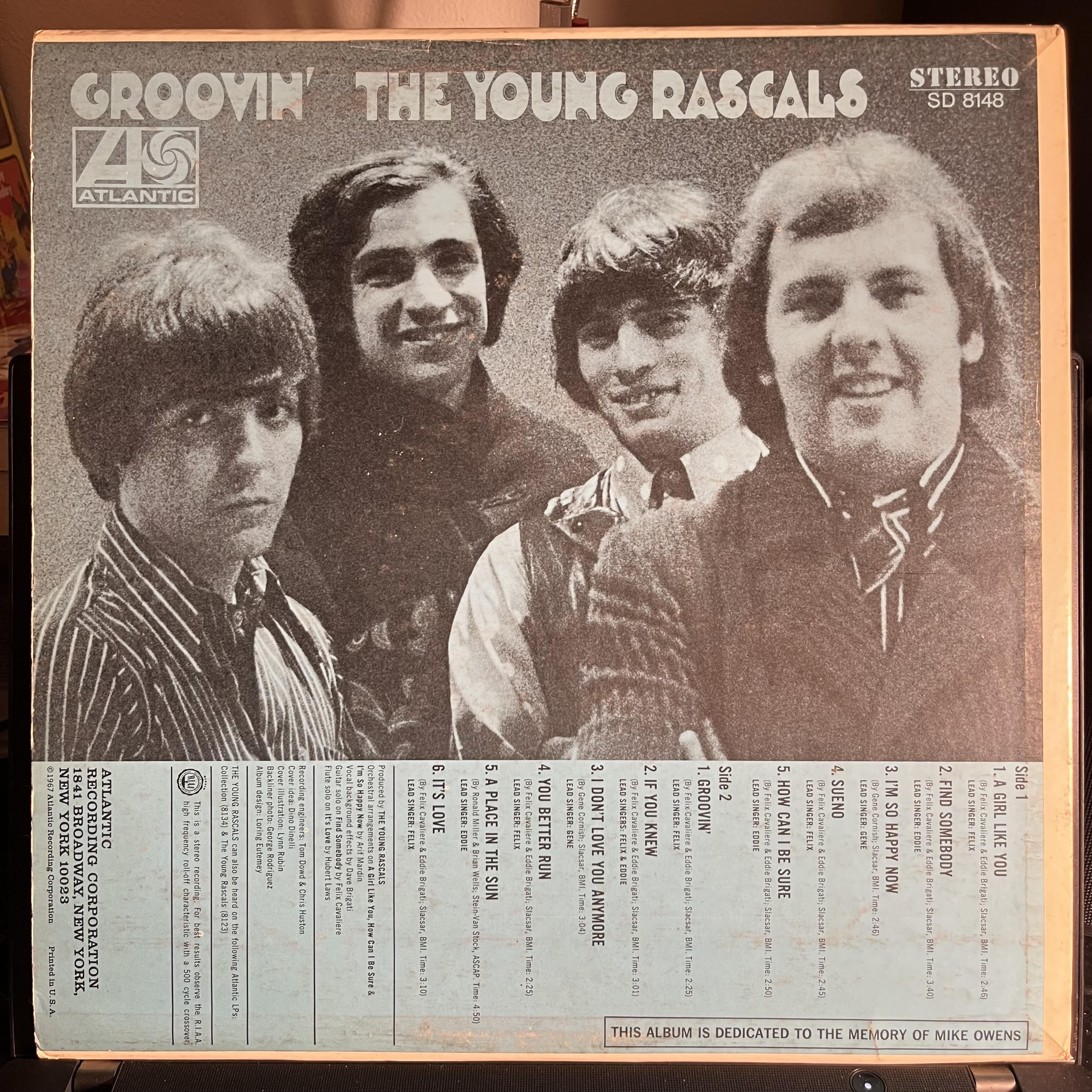 The Young Rascals - Groovin' *TERRE HAUTE* | Very Good Plus (VG+) Very Good Plus (VG+)