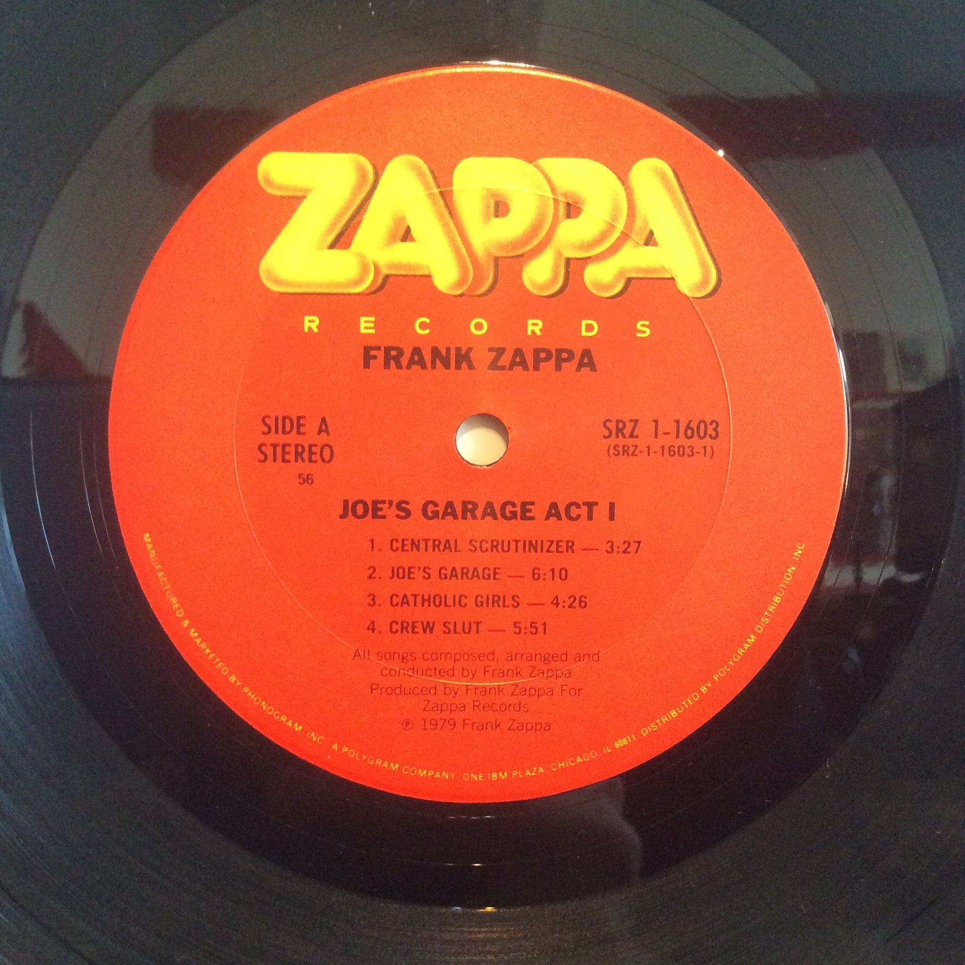 Frank Zappa - Joe's Garage Act I (VINYL) | Very Good Plus (VG+) Excellent (EX)