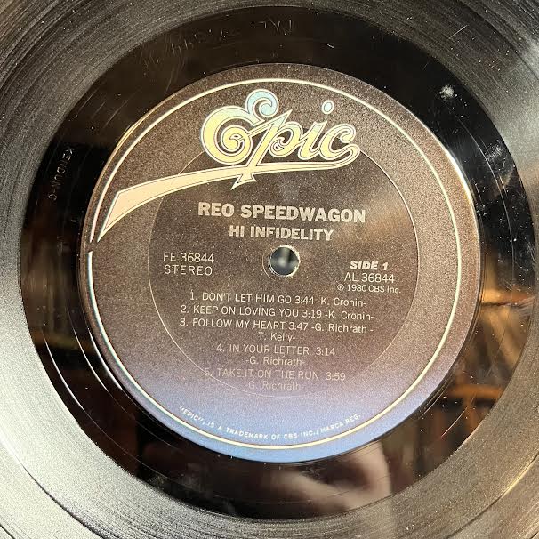 REO Speedwagon - Hi Infidelity (VINYL) | Very Good Plus (VG+) Excellent (EX)