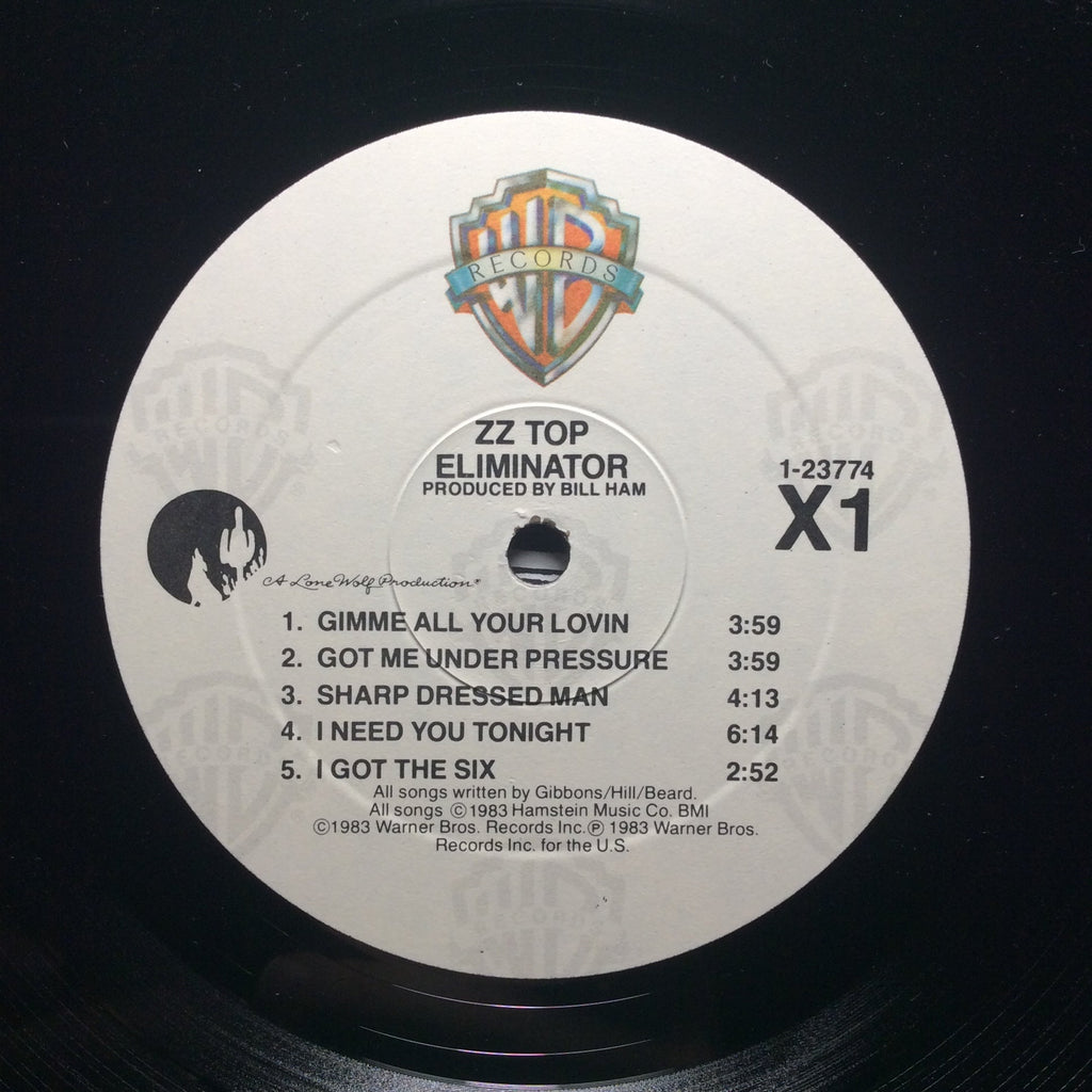 ZZ Top - Eliminator (VINYL) | Very Good Plus (VG+) Excellent (EX)