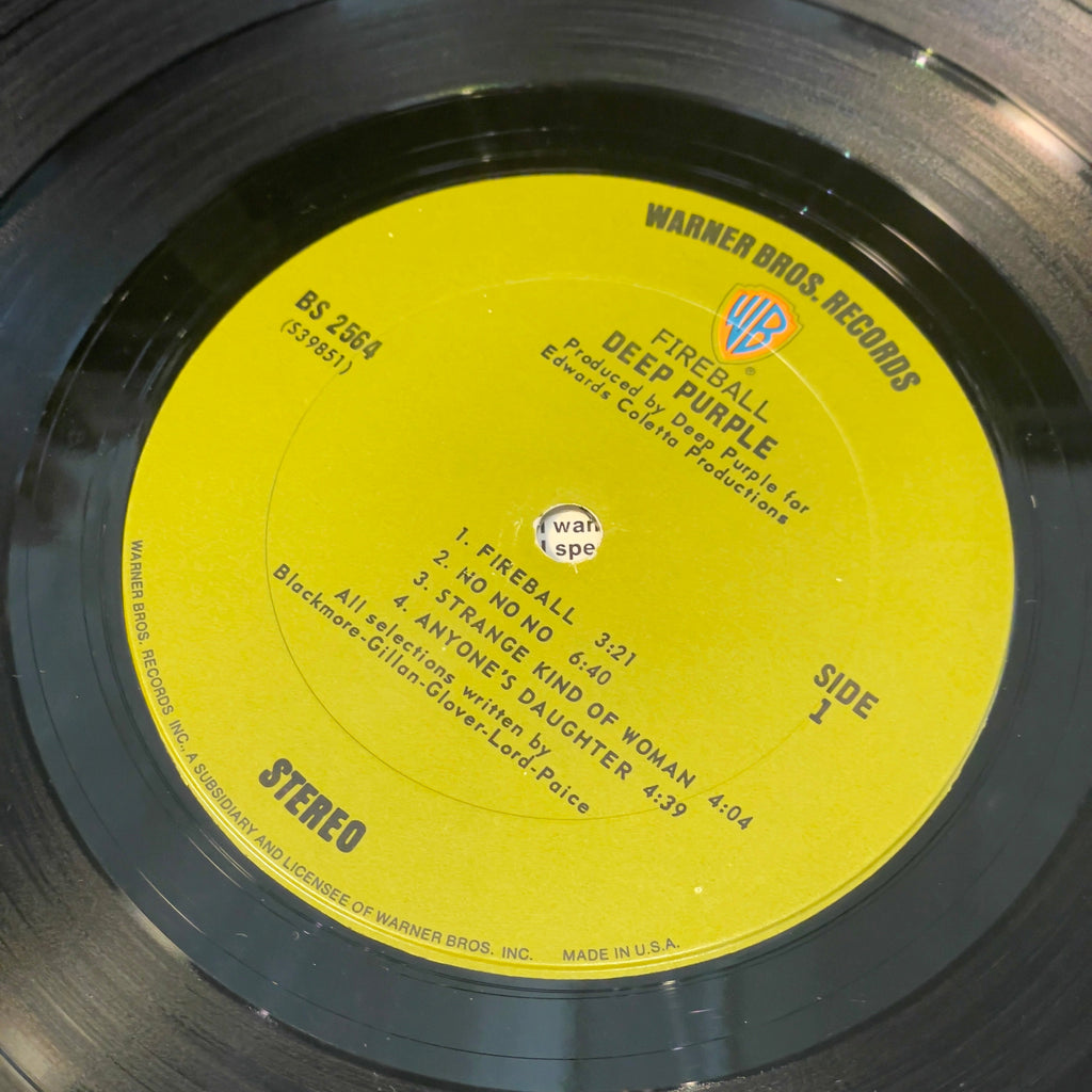 Deep Purple - Fireball (VINYL) | Very Good Plus (VG+) Very Good (VG)