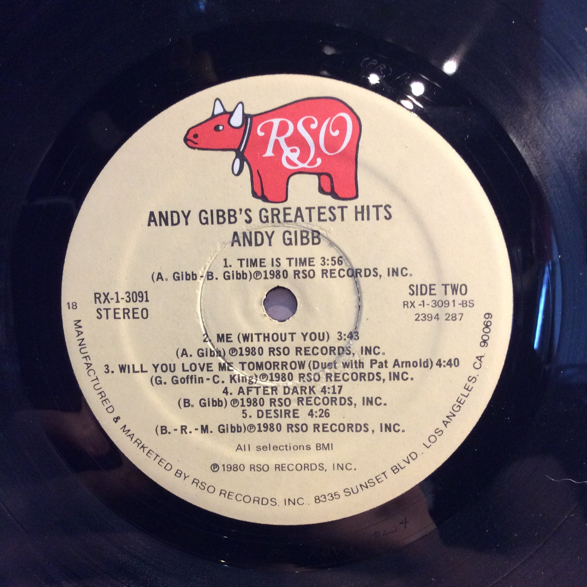 Andy Gibb - Andy Gibb's Greatest Hits (VINYL) | Very Good Plus (VG+) Excellent (EX)