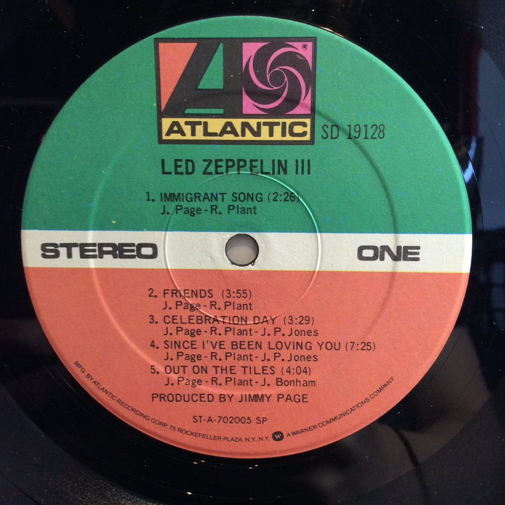Led Zeppelin - Led Zeppelin III (VINYL) | Very Good Plus (VG+) Excellent (EX)